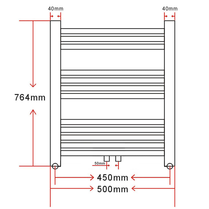 Radiator Port-Prosop Încălzire Centrală Baie Curbat