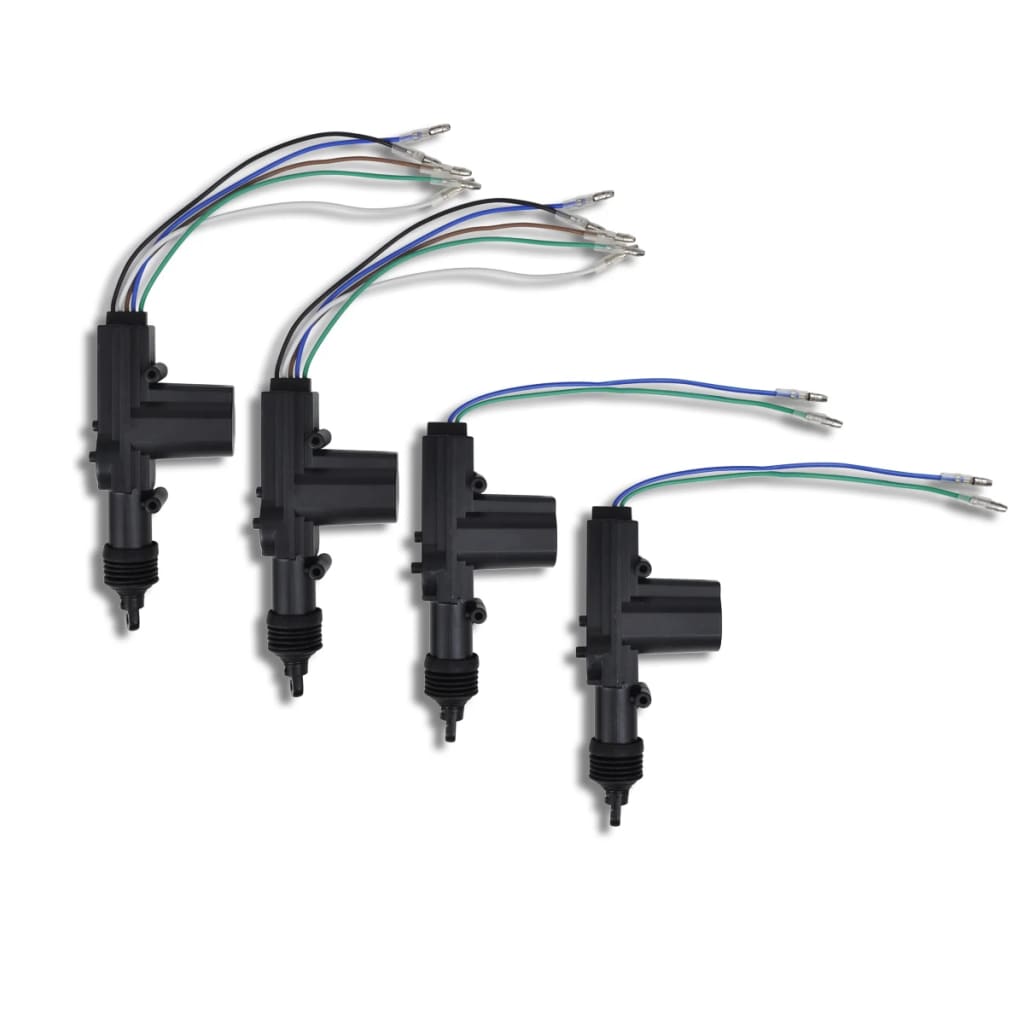 Set Închidere Ușă Auto Cu 2 Telecomenzi&4 Motoare 12V Universal