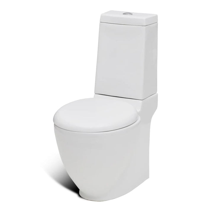 Set De Toaletă & Bideu, Alb, Ceramică