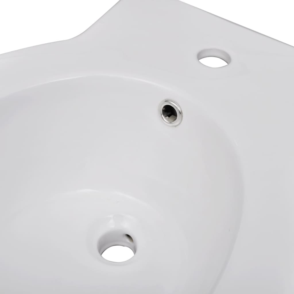 Set De Toaletă & Bideu, Alb, Ceramică