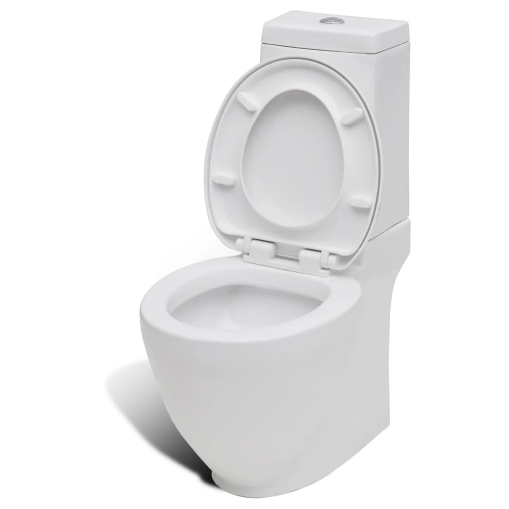 Set De Toaletă & Bideu, Alb, Ceramică