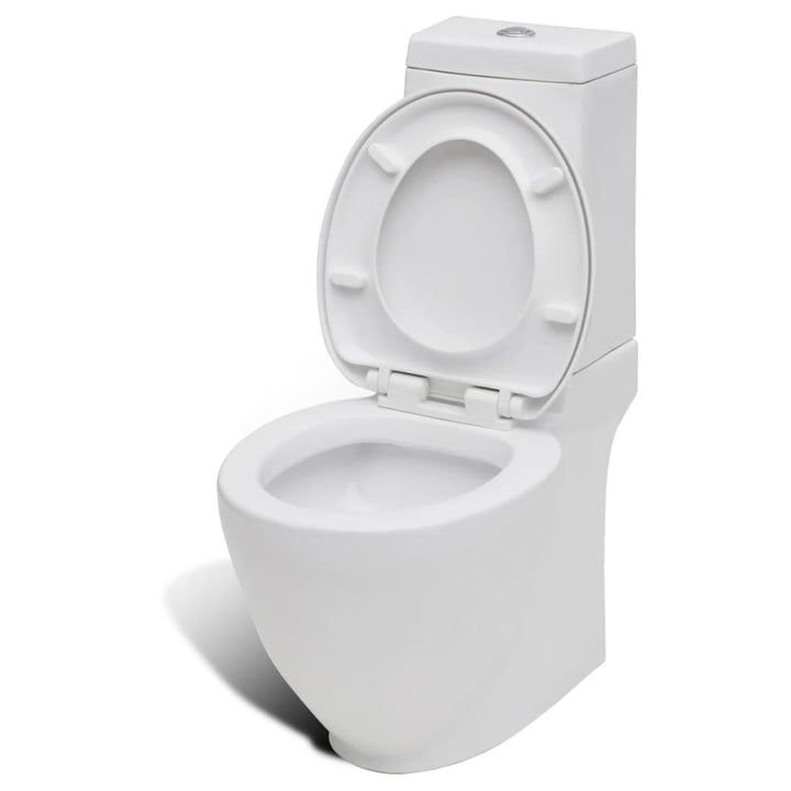 Set De Toaletă & Bideu, Alb, Ceramică