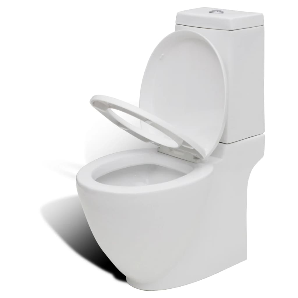 Set De Toaletă & Bideu, Alb, Ceramică