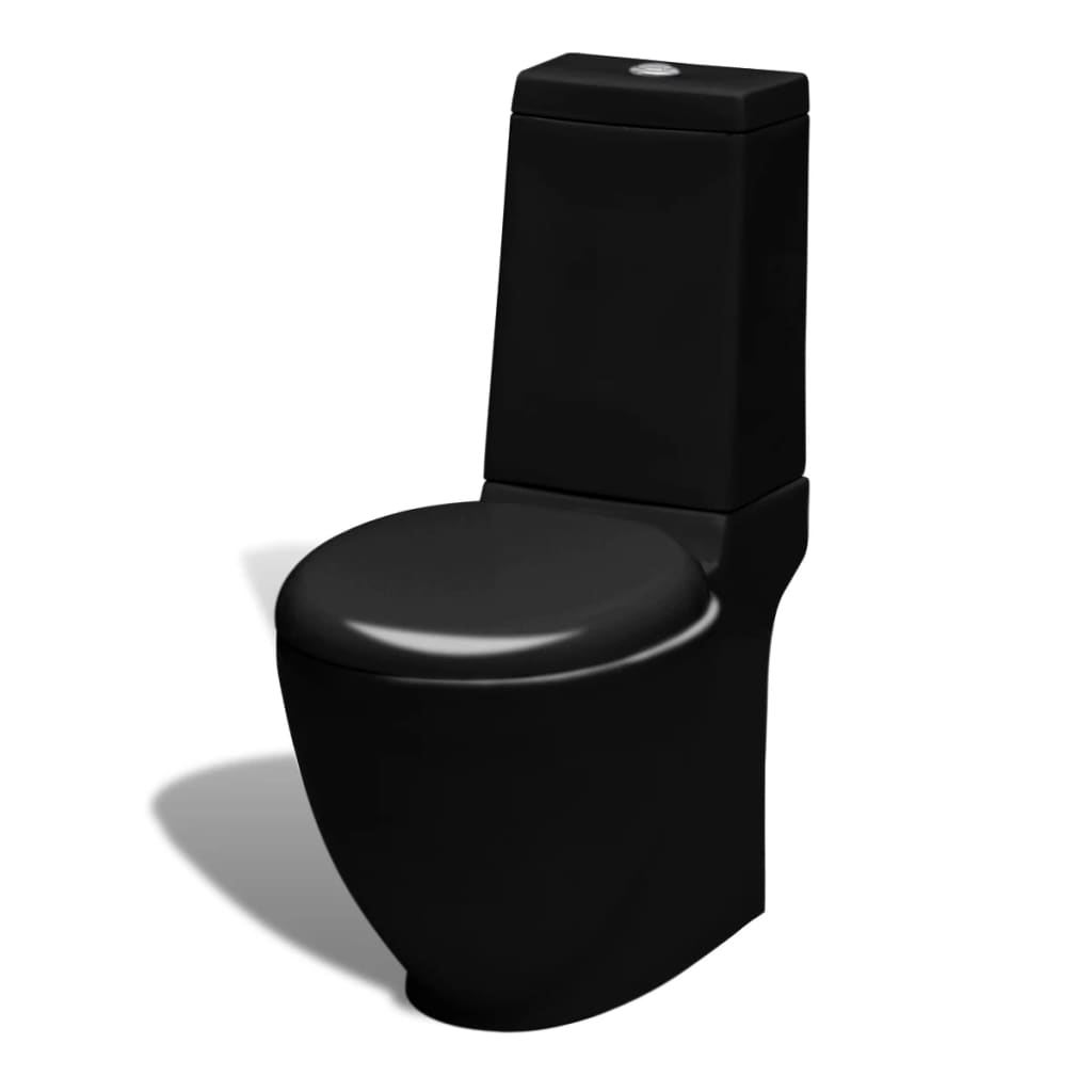 Set De Toaletă & Bideu, Negru, Ceramică
