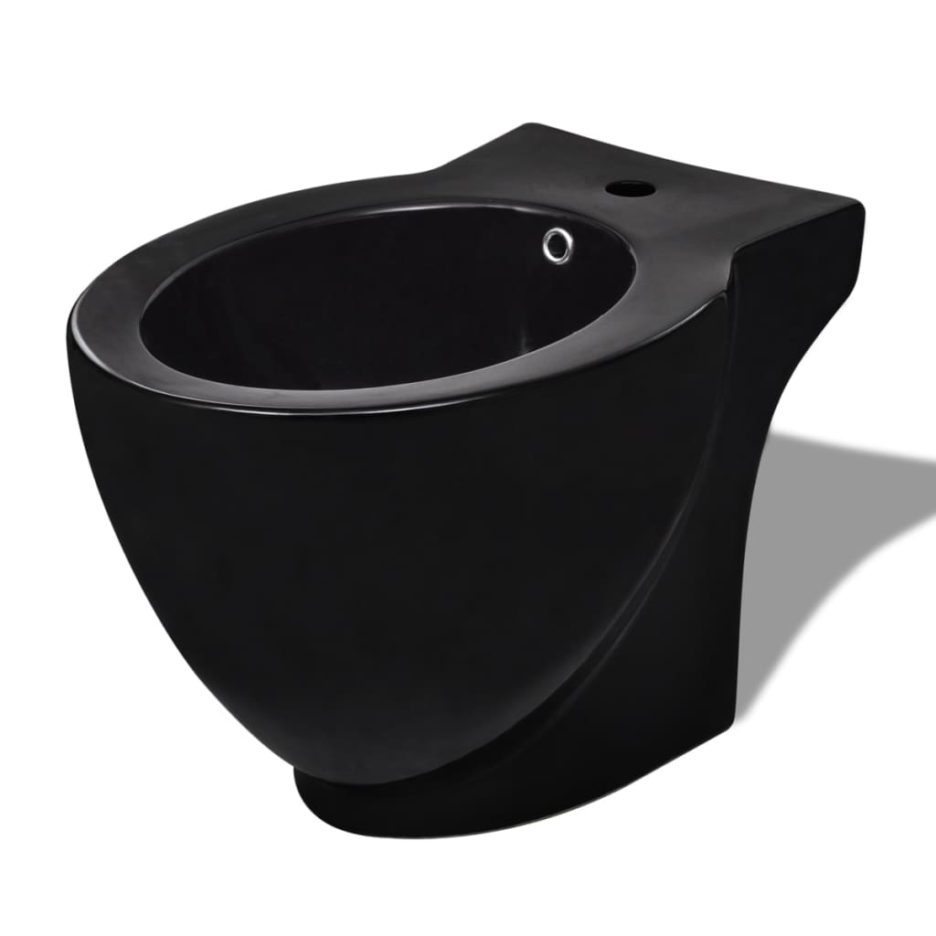 Set De Toaletă & Bideu, Negru, Ceramică