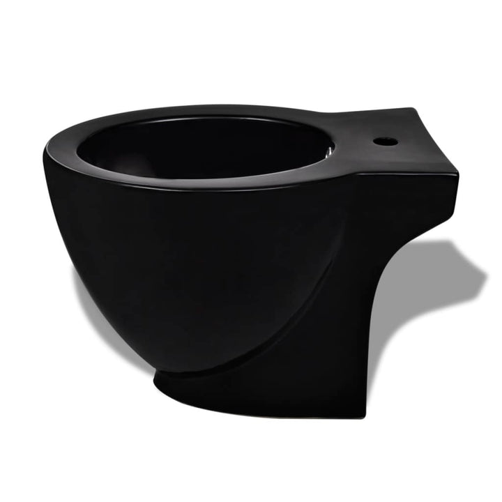 Set De Toaletă & Bideu, Negru, Ceramică