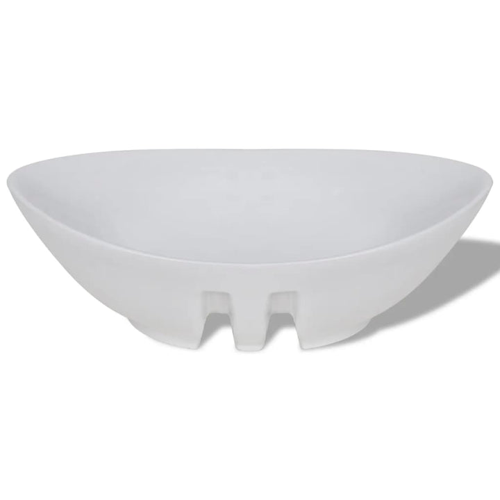Chiuvetă Ovală Cu Preaplin, 59 X 38,5 Cm, Ceramică De Lux