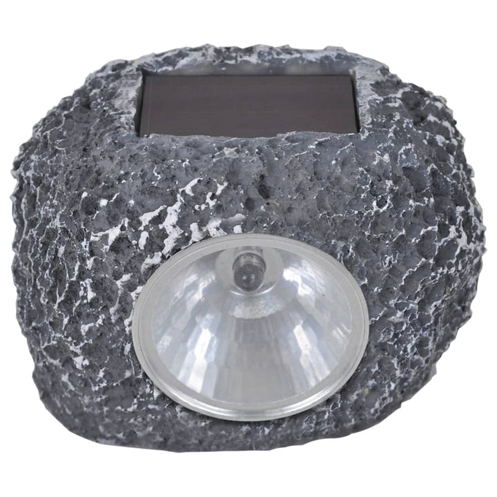 Outdoor Reflector Led Cu Energie Solară, Formă De Piatră, 12 Buc.