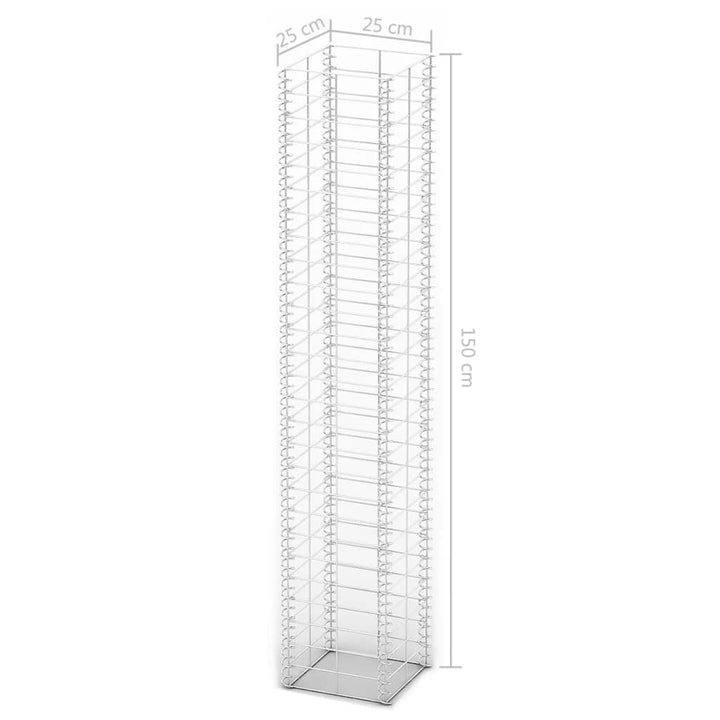Set Gabioane, 3 Buc, Sârmă Galvanizată,