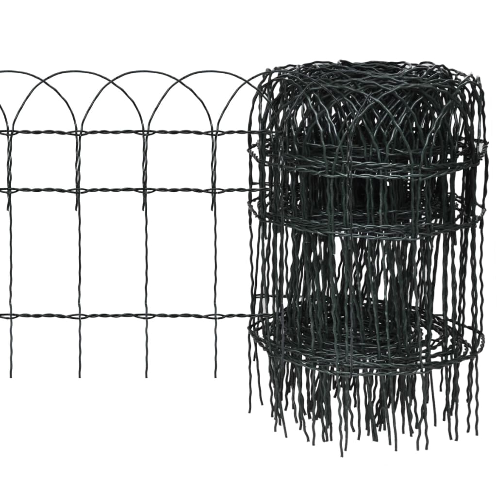Gard Delimitare Grădină Fier Vopsit Electrostatic 25 X 0,65 M
