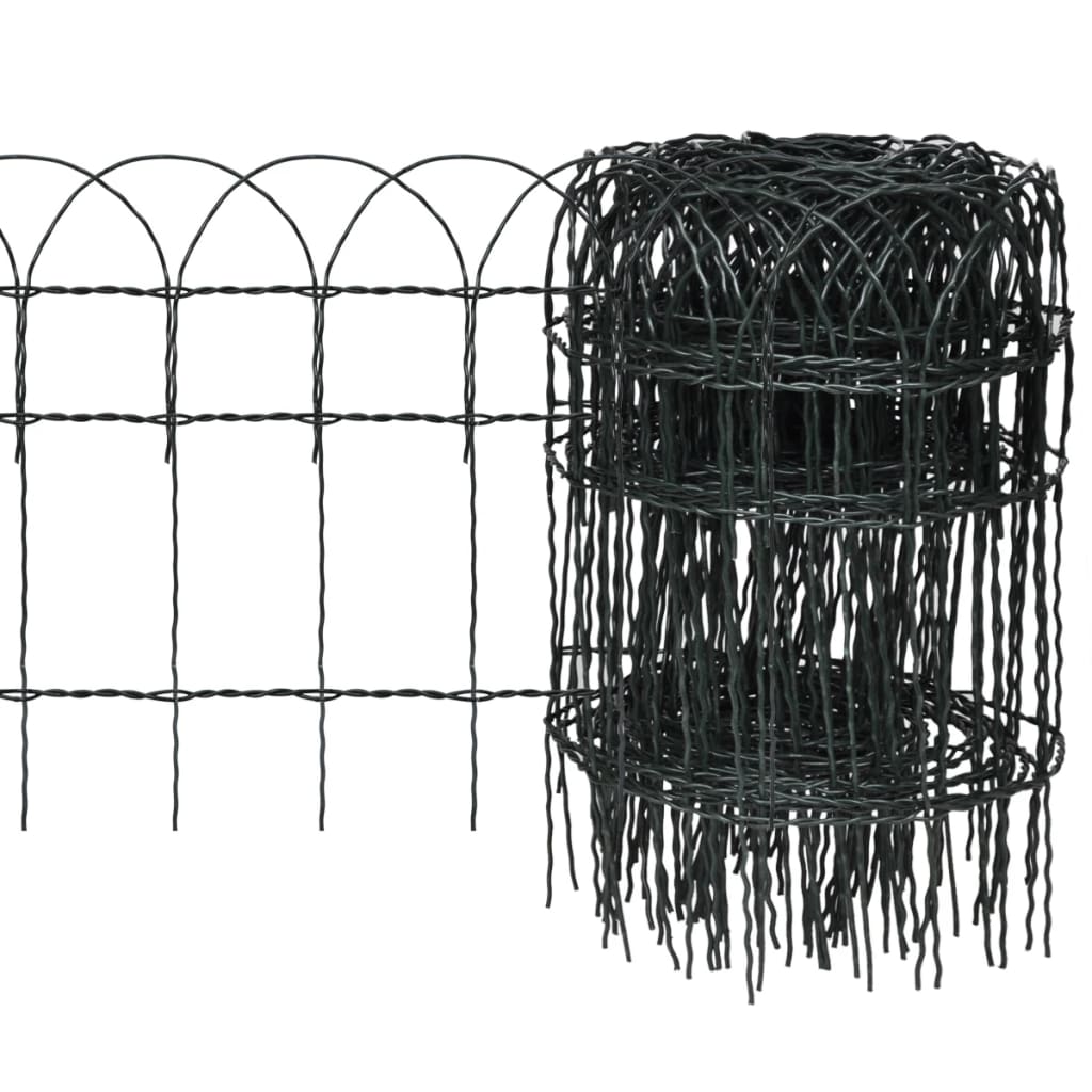 Gard Delimitare Grădină Fier Vopsit Electrostatic 10 X 0,65 M