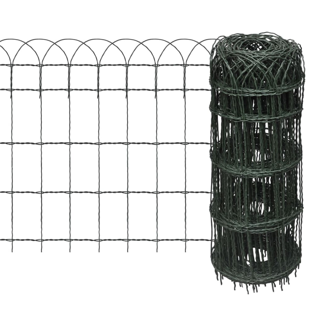 Gard Delimitare Grădină Fier Vopsit Electrostatic 25 X 0,65 M