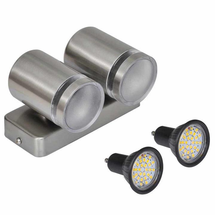 Lampă De Perete Cu Led, Cap Conic, Oțel Inoxidabil