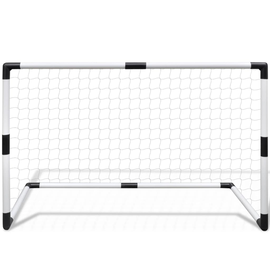 Set Porți Mini De Fotbal Pentru Copii Din Plasă, 2 Buc., 91,5X48X61 Cm