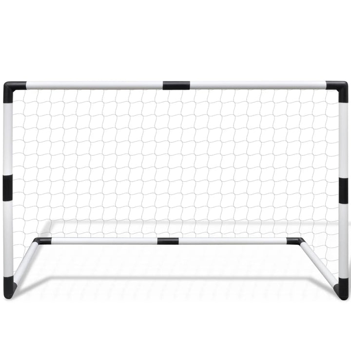 Set Porți Mini De Fotbal Pentru Copii Din Plasă, 2 Buc., 91,5X48X61 Cm