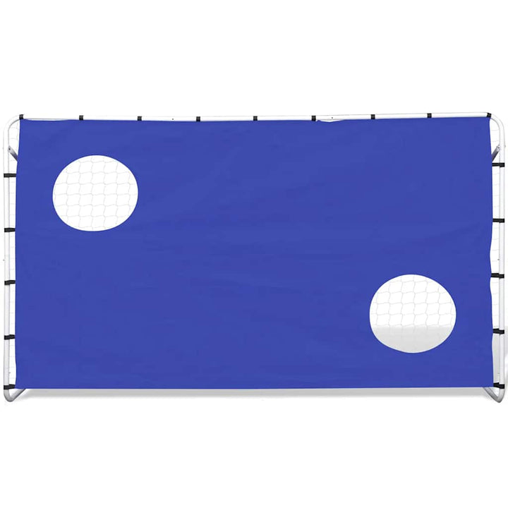 Poartă Fotbal Cu Perete Țintă 240X92X150Cm Oțel Calitate Înaltă