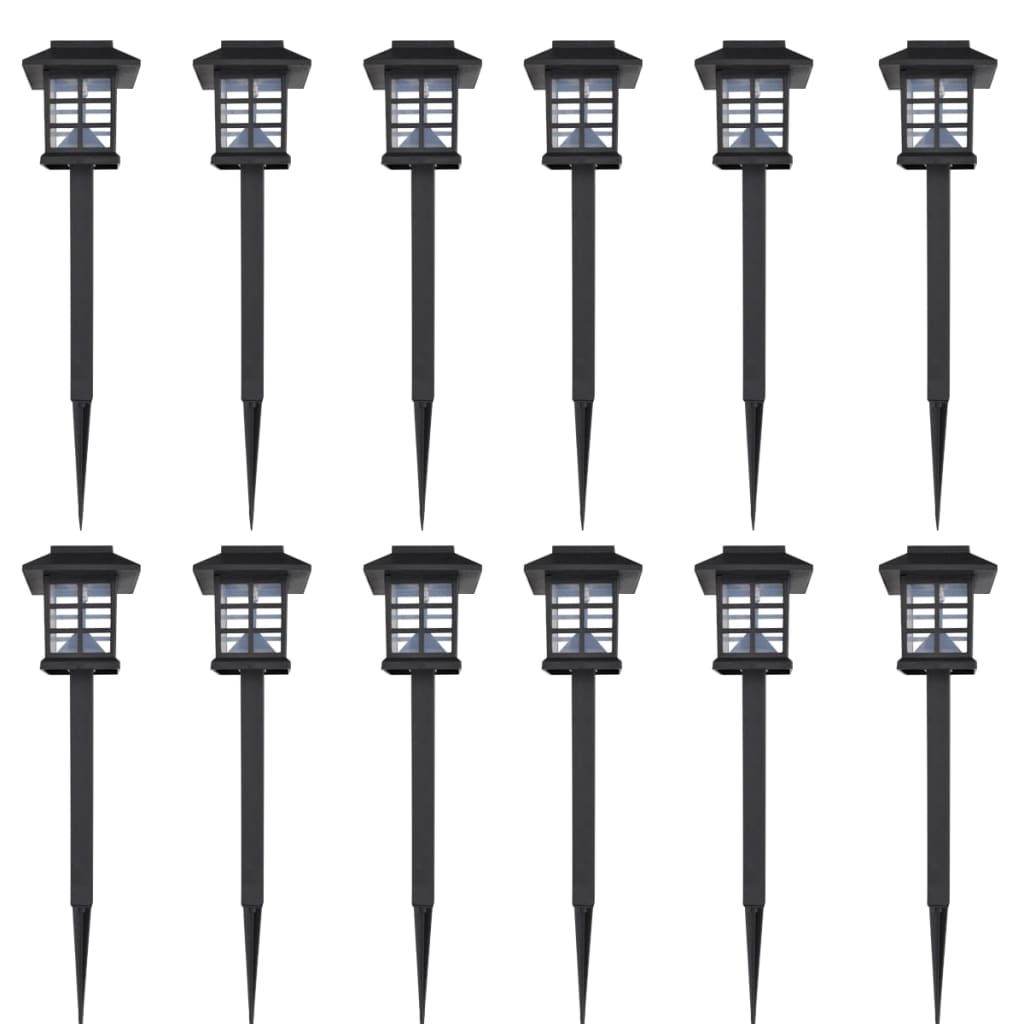 Set 12 Lămpi Solare De Gradina 8,6 X 8,6 X 38 Cm