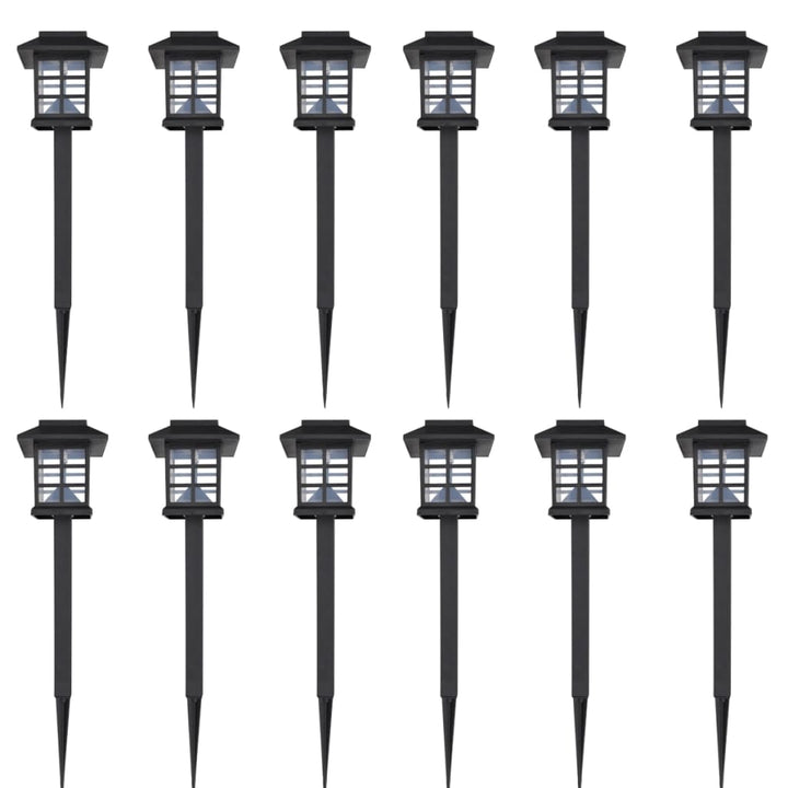 Set 12 Lămpi Solare De Gradina 8,6 X 8,6 X 38 Cm