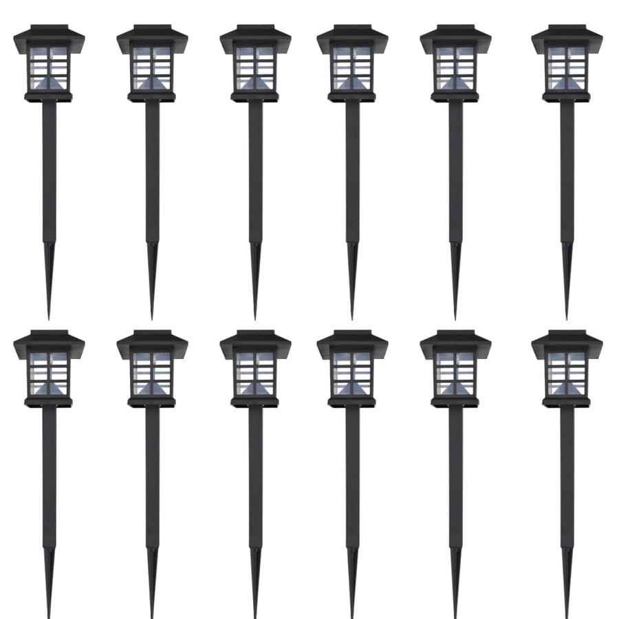 Set 12 Lămpi Solare De Gradina 8,6 X 8,6 X 38 Cm