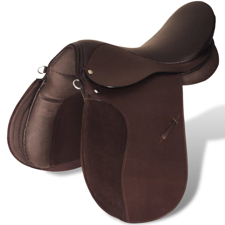 Set Echitație Cu Șa 44,5 Cm Din Piele Naturală,