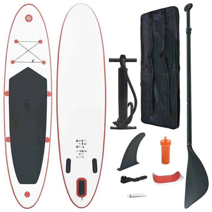Set Placă Stand Up Paddle Sup Surf Gonflabilă, Și Alb