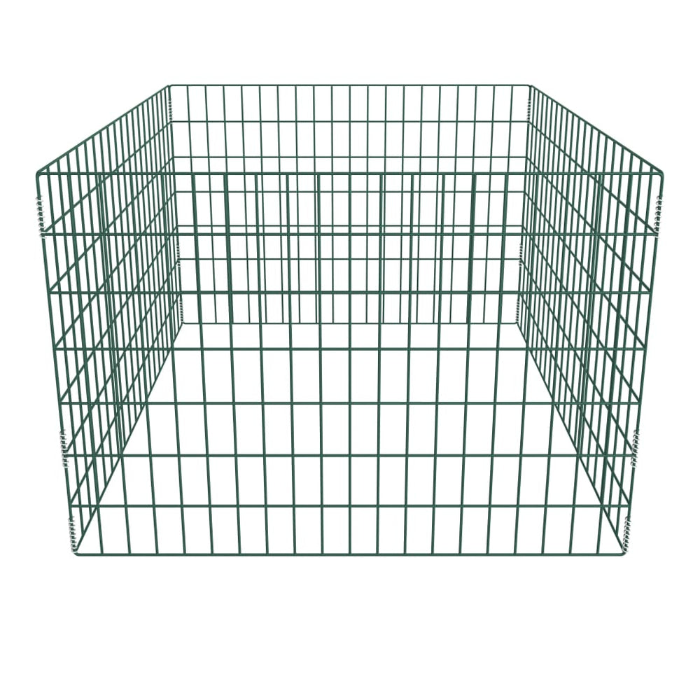 Recipient Compost De Grădină, 100 X 100 X 70 Cm, Plasă Pătrată