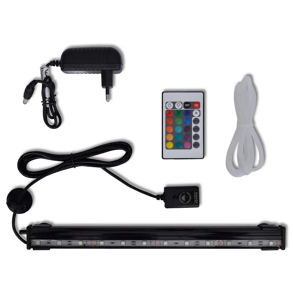 Lampă Led Submersibilă De Acvariu Cu Bule, 32 Cm, Rgb
