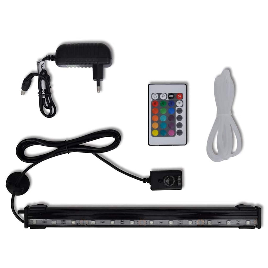 Lampă Led Submersibilă De Acvariu Cu Bule, 32 Cm, Rgb