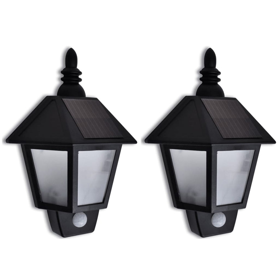 Lampă Solară De Perete Cu Senzor De Mișcare, 2 Buc.