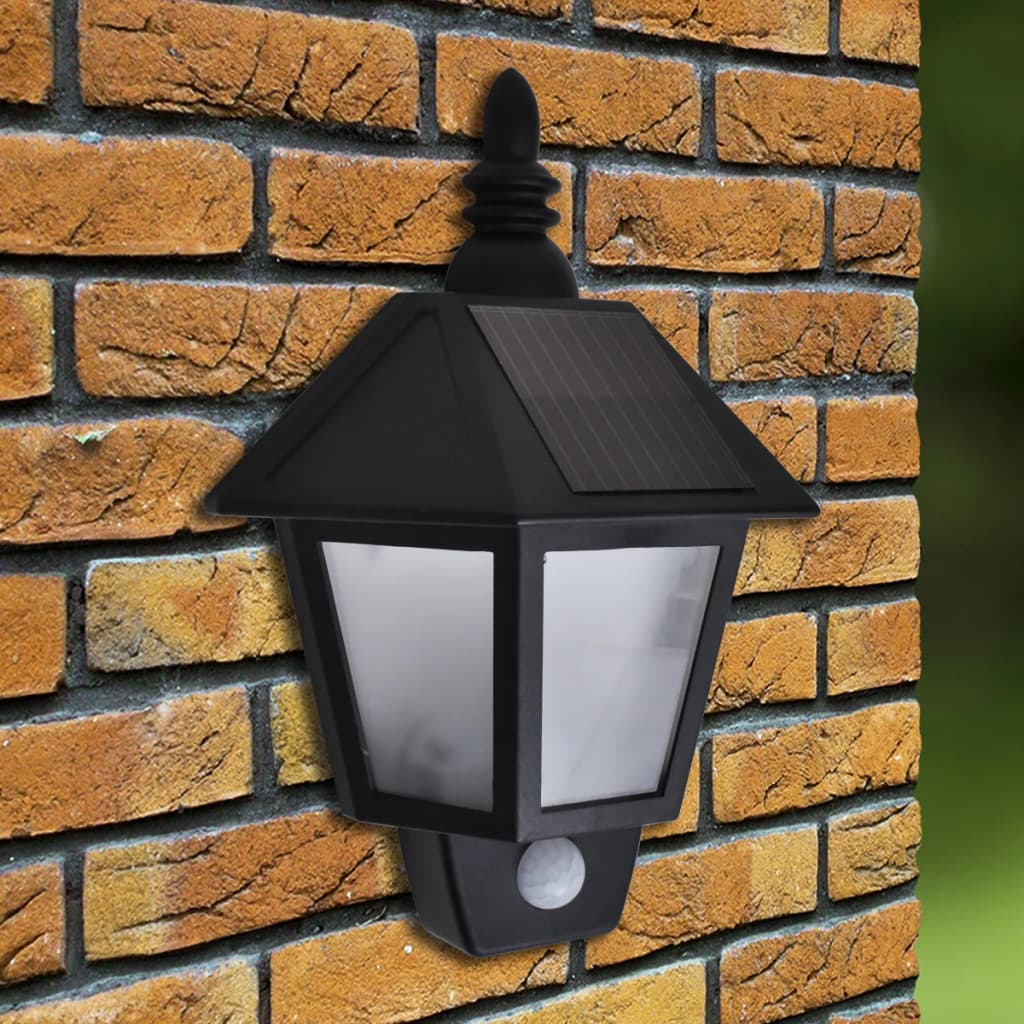 Lampă Solară De Perete Cu Senzor De Mișcare, 2 Buc.