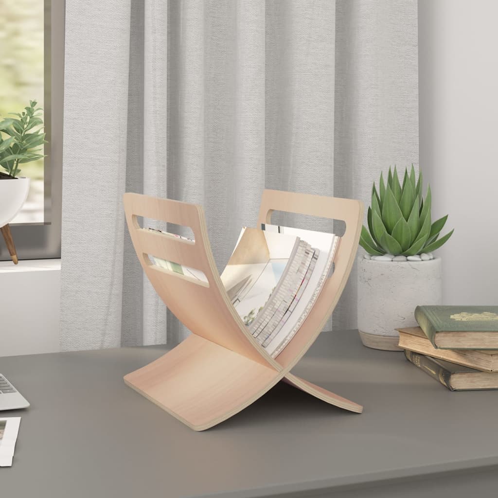 Suport Din Lemn Pentru Reviste, Vertical,