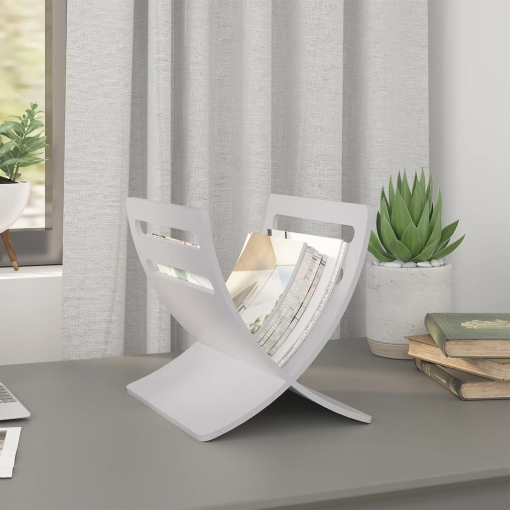 Suport Din Lemn Pentru Reviste, Vertical,