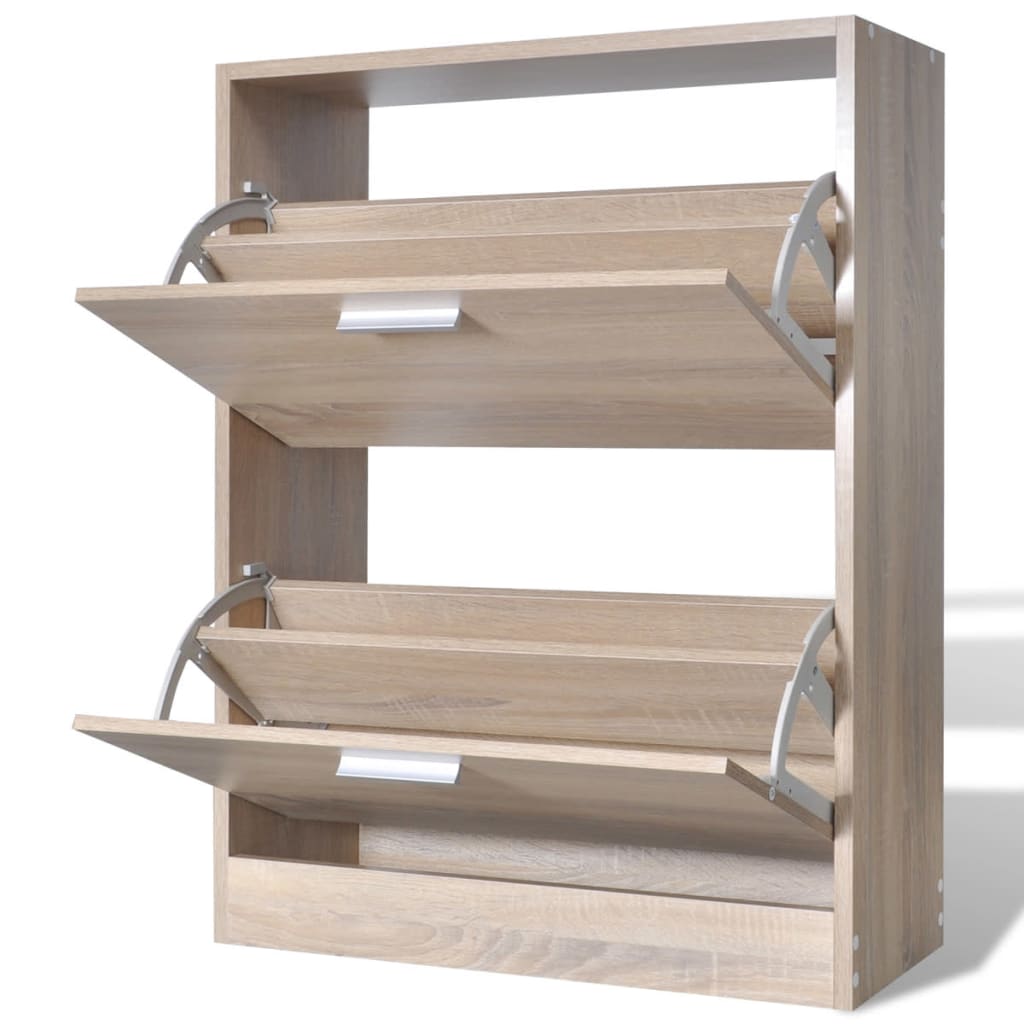 Pantofar Cu 2 Compartimente, Lemn, Aspect De