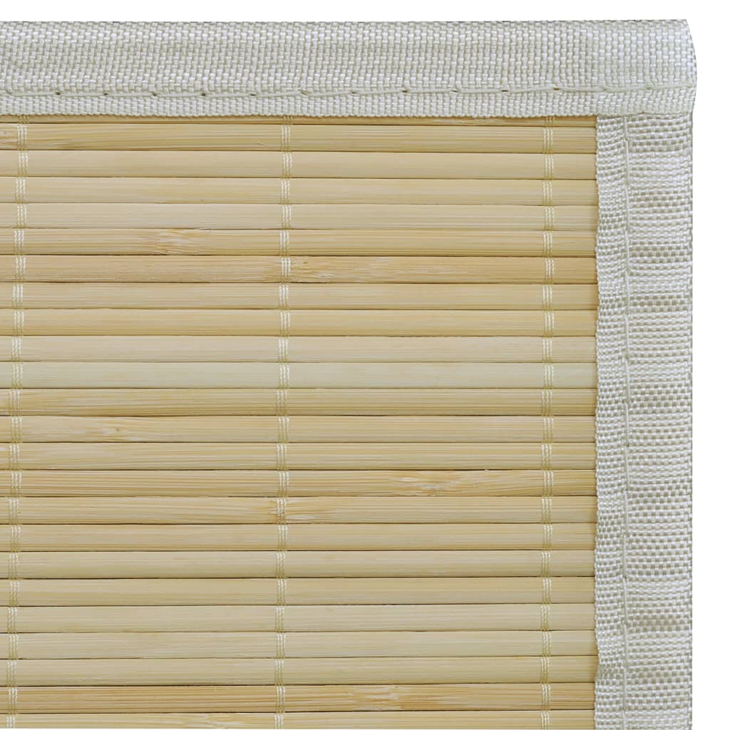 Covor Dreptunghiular Din Bambus Natural