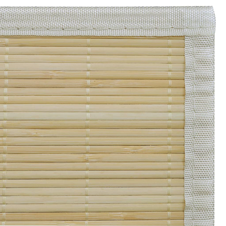 Covor Dreptunghiular Din Bambus Natural