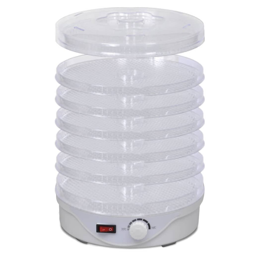 Deshidrator De Alimente Cu 6 Tăvi Stivuibile (Rotund)