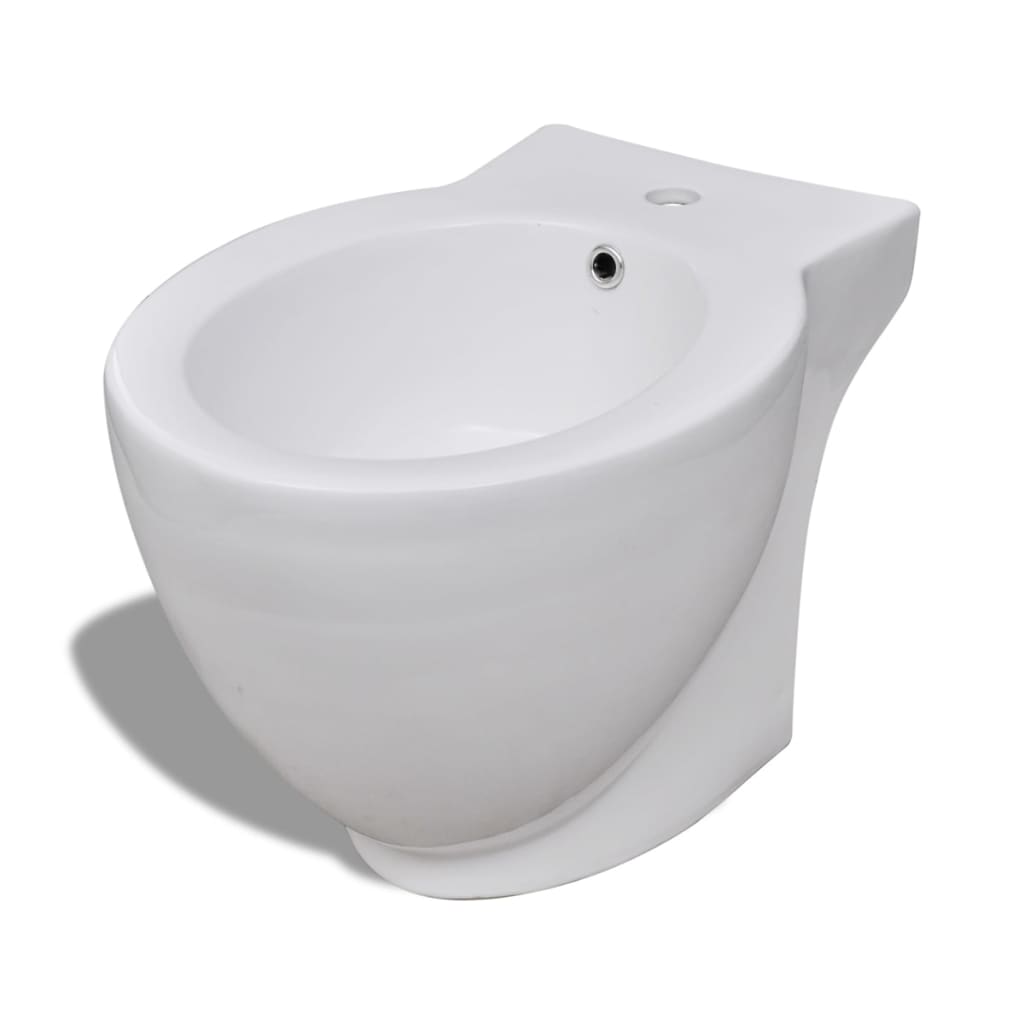 Set De Toaletă Și Bideu, Ceramică Albă