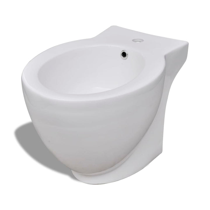 Set De Toaletă Și Bideu, Ceramică Albă