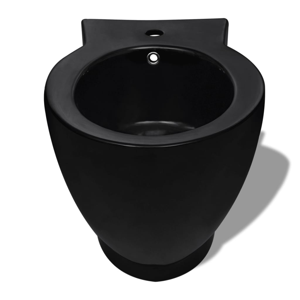 Set Toaletă Și Bideu Ceramică Negru