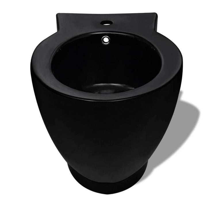 Set Toaletă Și Bideu Ceramică Negru