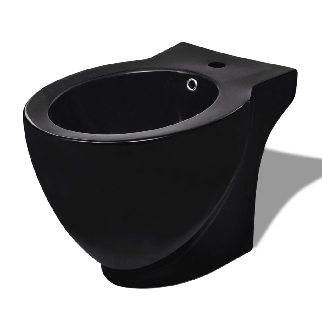 Set Toaletă Și Bideu Ceramică Negru