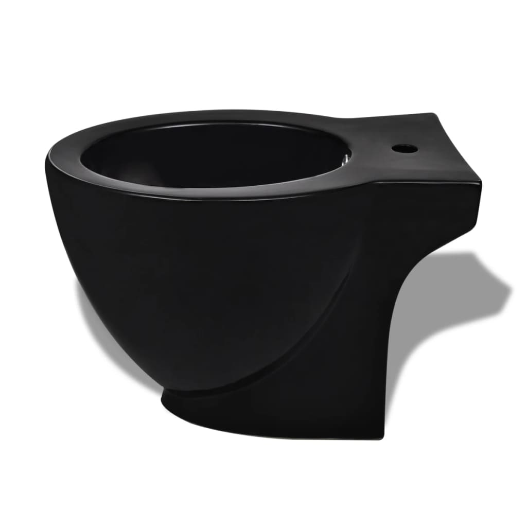 Set Toaletă Și Bideu Ceramică Negru