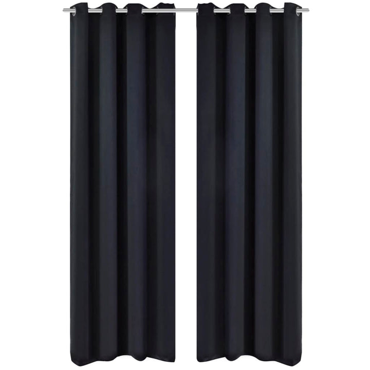 Draperii Opace Cu Inele Metalice, 2 Buc., ,