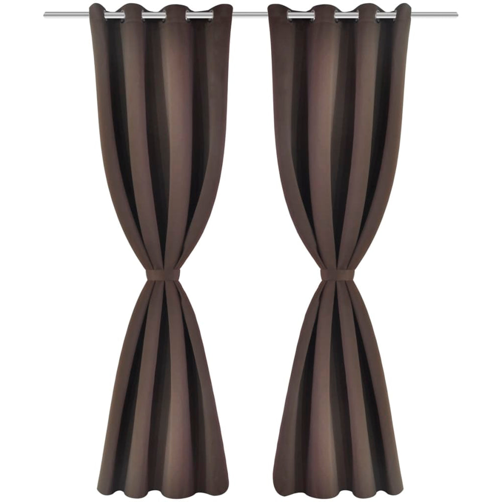 Draperii Opace Cu Inele Metalice, 2 Buc., ,