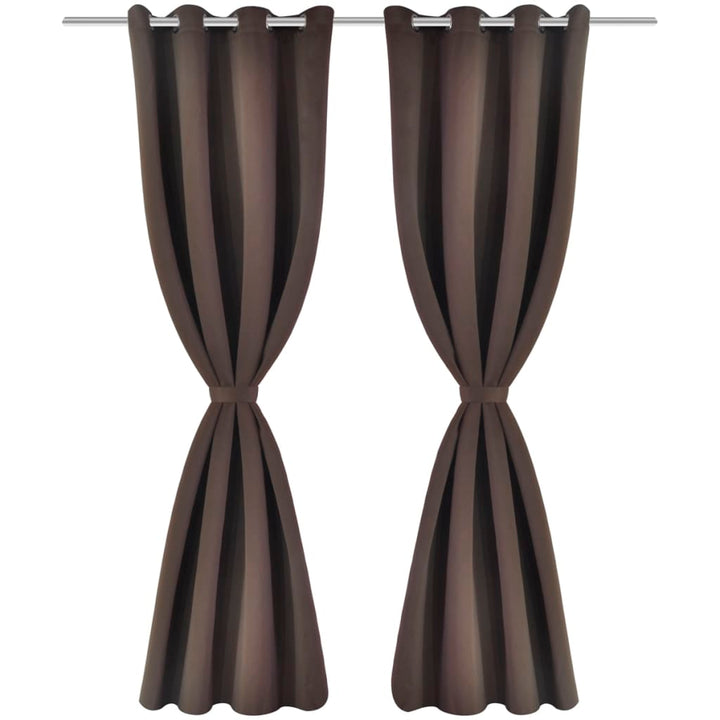Draperii Opace Cu Inele Metalice, 2 Buc., ,