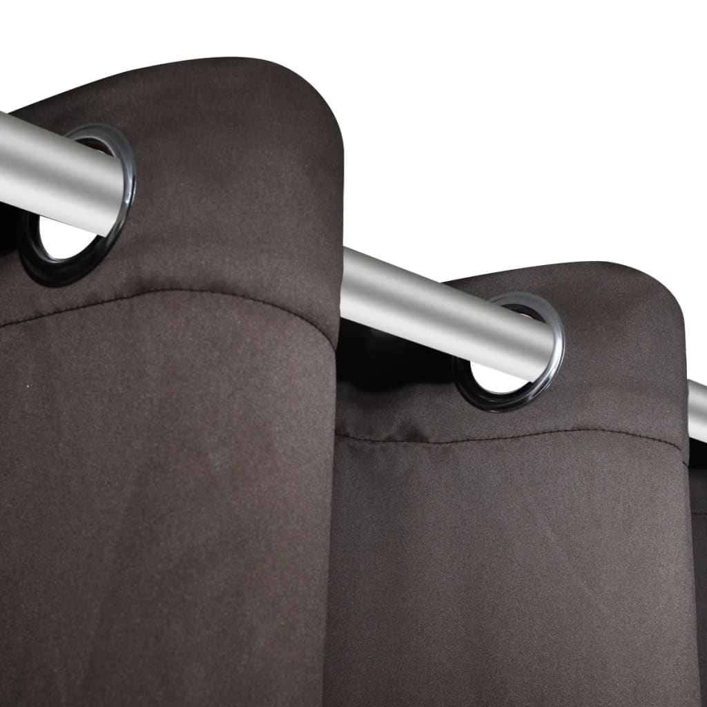 Draperii Opace Cu Inele Metalice, 2 Buc., ,
