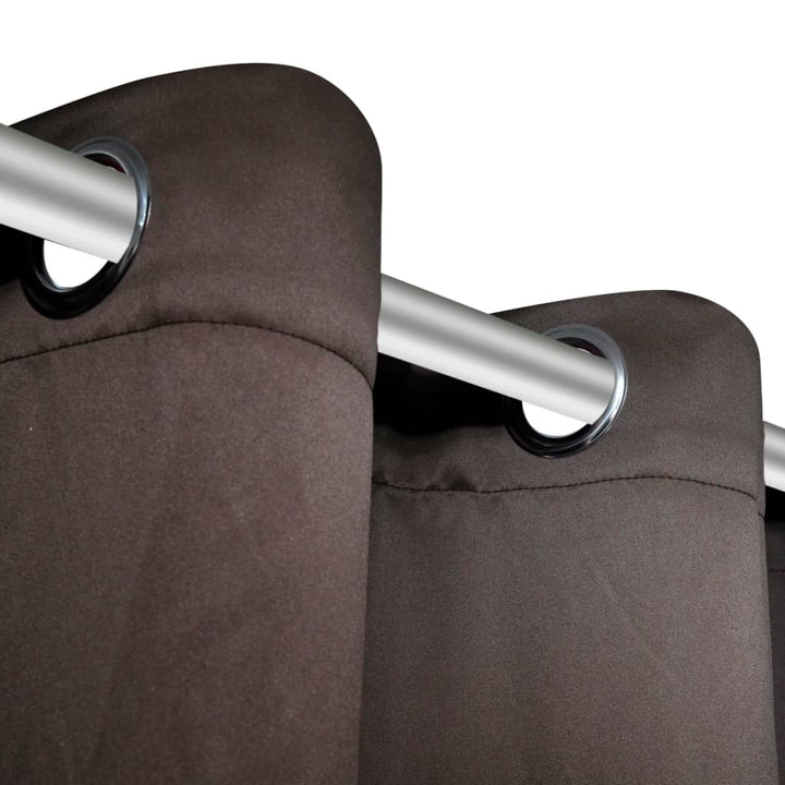 Draperii Opace Cu Inele Metalice, 2 Buc., ,