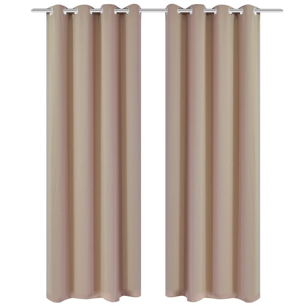 Draperii Opace Cu Inele Metalice, 2 Buc., ,