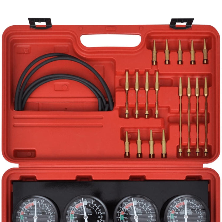 Set Unelte Pentru Sincronizare Carburator, Cu Manometre Cu Placă Fixă