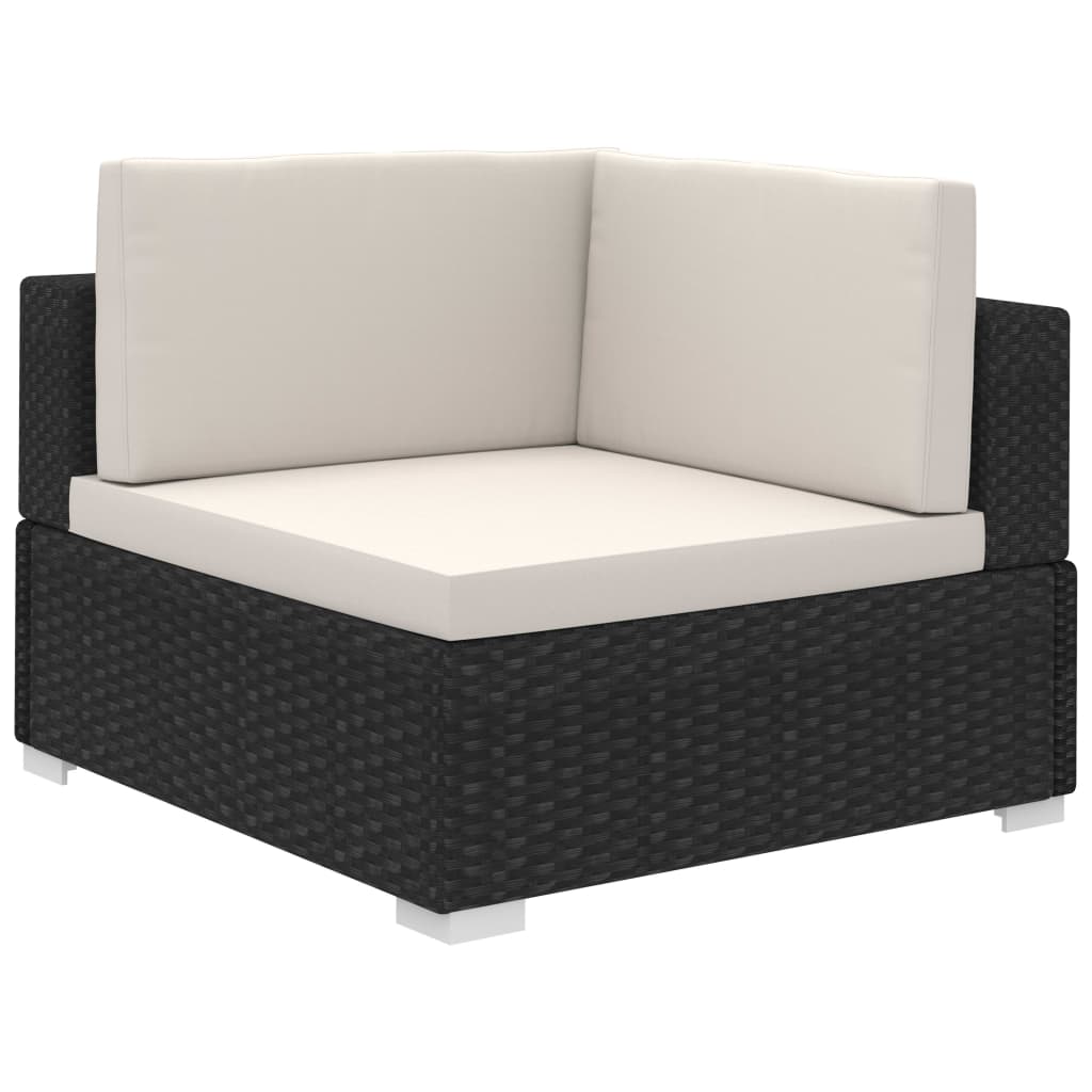 Set Mobilier De Grădină Cu Perne, 8 Piese, , Poliratan